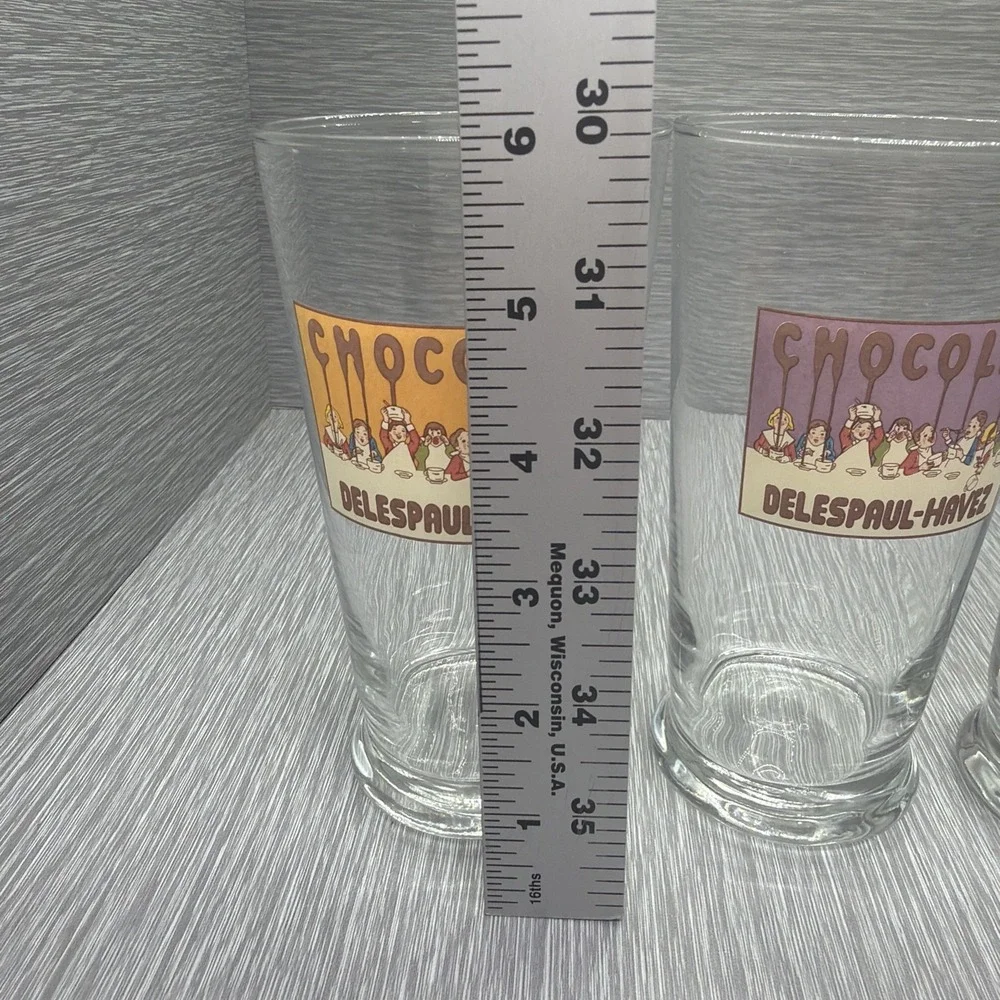 Pottery Barn Chocolate Tumblers Set of 4 Belgian Chocolate Vintage Style Glasses
